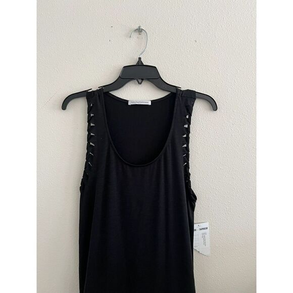 Fortune Swimwear Women’s Size S Sample ￼Black Dory Armhole Detail Tank Dress $80 - Picture 3 of 7